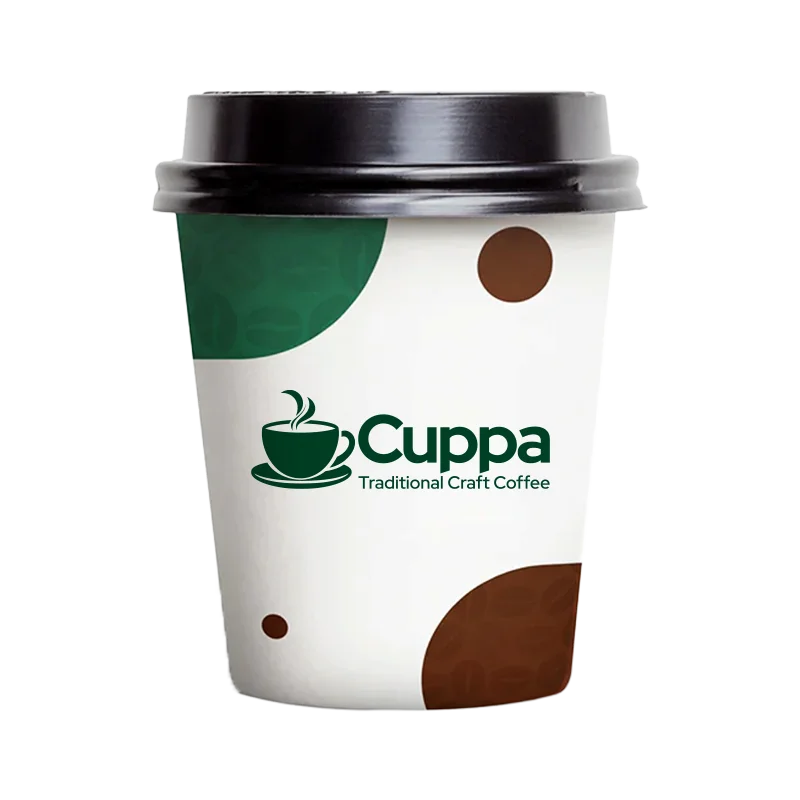 Cuppa branded coffee cup