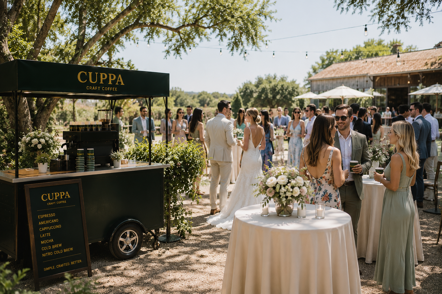 Wedding coffee service